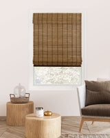 Chicology Elk Roman Bamboo Blinds - Cordless Window Shades, 23" W x 64" H CHICOLOGY
