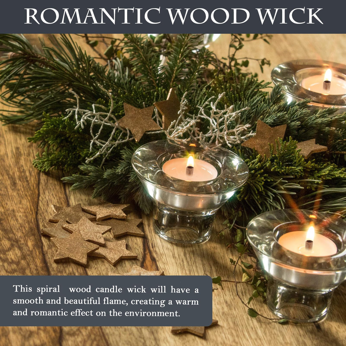 SWIGRANCE 20 Set Wood Spiral Candle Wicks 4x0.32inch / 100x8mm, Wood Wick Tube with Iron Stands for Candle Making, Natural Round Wooden Wick Core Handmade Candles Supplies SWIGRANCE