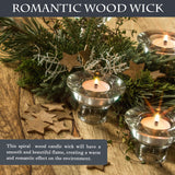 SWIGRANCE 20 Set Wood Spiral Candle Wicks 4x0.32inch / 100x8mm, Wood Wick Tube with Iron Stands for Candle Making, Natural Round Wooden Wick Core Handmade Candles Supplies SWIGRANCE