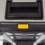 3-Part Portable Tool Box - Stainless-Steel Drawer Organizer with Wheels, Extendable Handle and Tough Latches - Rolling Tool Chest by Stalwart (Silver) Stalwart