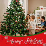 30PCS Christmas Balls Ornaments - 2.36" Red Green White Xmas Balls Decoration, Shatterproof Christmas Balls Ornaments for Christmas Tree, Painting & Glittering Hanging Ball for Party Event(Style-25) AWSL