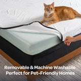 OhGeni 10 Inch Full Size Mattress, Cooling Gel Memory Foam Bed Mattresses in a Box, Cool Touch Surface, Ergonomic Support & Pressure Relief, Medium Feel, CertiPUR-US Certified Foam, Designed in USA OhGeni