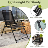 Tornivk 6 Pieces Patio Dining Set for 4, Small Outdoor Patio Table and Chairs Set, Patio Furniture Set with Umbrella & 4 Folding Chairs Portable Garden Dining Table Set for Garden, Backyard, Lawn Tornivk