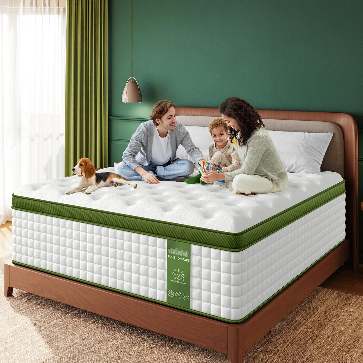 BedStory King Mattress for Side Sleepers & Couples,14 Inch Cooling Gel Hybrid Bed Extra Lumbar & Shoulder Support CertiPUR-US with 960+ Pocket Springs, Pain Relief Fiberglass-Free 365-night Trial BedStory