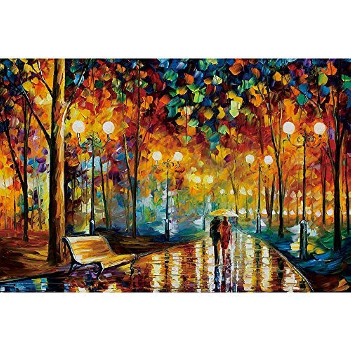 Ingooood Rainy Night Walk Wooden Puzzle 1000 Pieces Ingooood