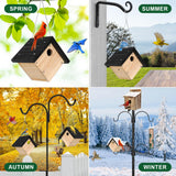 Gtongoko Hanging Wren Bird Houses for Outside, Cedar Wooden Bird Houses for Outdoors, Bird Nest with Air Vents, 1-1/8‘’ Entrance Hole, Clean Door for Wildbird Watching, 1 Pack Black Gtongoko
