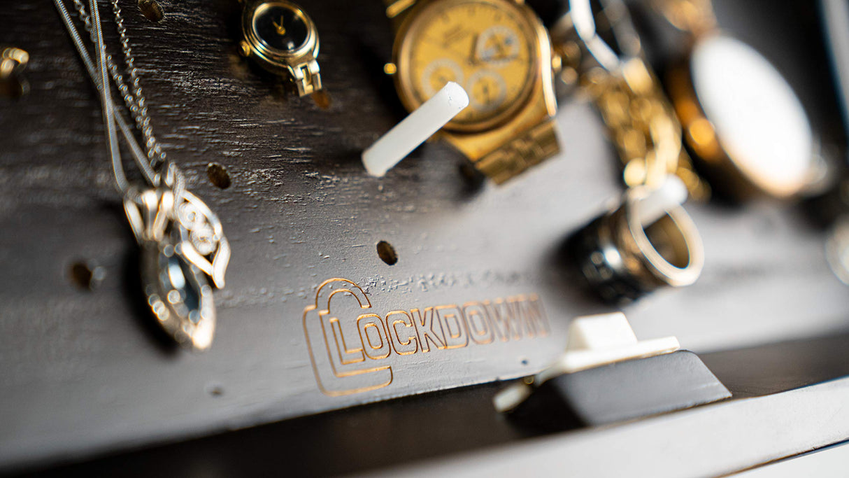 Lockdown In Plain Sight Shelf with Discreet Design, Easy Magnetic Access, Customizable Compartment and PUCK Integration for Home, Business and Security Lockdown