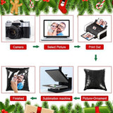 JYFLZQ Sublimation Sequin Pillow Case Blanks 16''x16'' - Set of 2 Black Reversible Flip Sequin Pillow Cushion Covers Personalized for Kids, Friends JYFLZQ