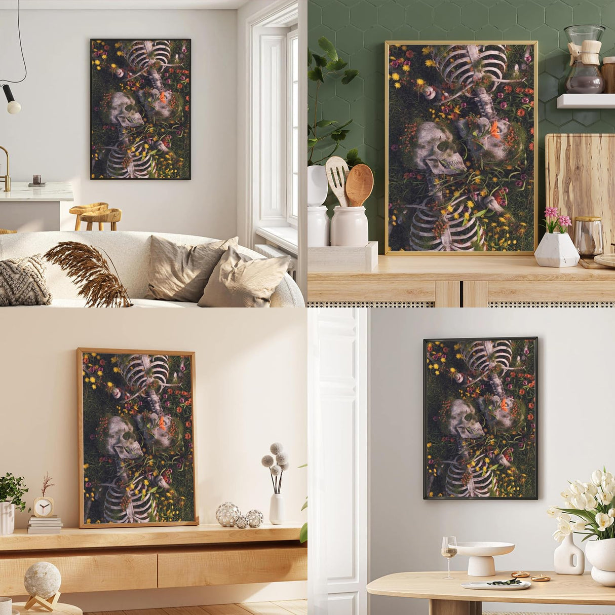 hkejoi Skull Diamond Art Kits for Adults,Skeleton Diamond Painting Kits,Skeleton Gem Art Kits Everlasting Love for Home Wall Decor 12x16 inch hkejoi