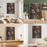 hkejoi Skull Diamond Art Kits for Adults,Skeleton Diamond Painting Kits,Skeleton Gem Art Kits Everlasting Love for Home Wall Decor 12x16 inch hkejoi