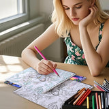 Women's Coloring Book 30 Pages Butterfly & Flower Patten Coloring Books for Adults to Relax and Relieve Anxiety, Gift for Mother's Day, Birthdays, Christmas, Anniversaries VYRANA