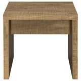 Coaster Home Furnishings Lynette Square Engineered Wood End Table Mango Coaster Home Furnishings