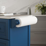 homestyles Mobile Kitchen Island Cart with Stainless Steel Top, Blue homestyles