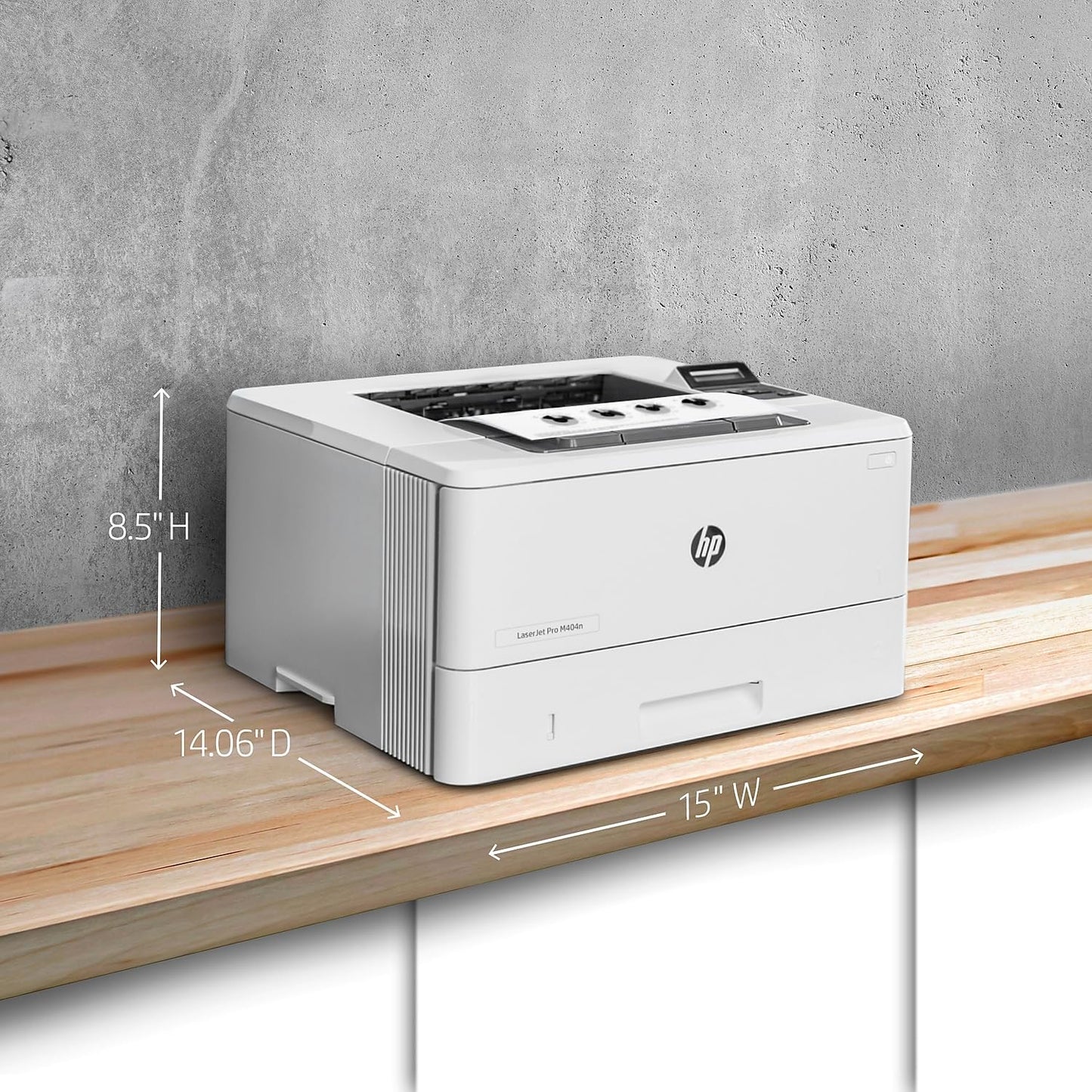 HP LaserJet Pro M404n Monochrome Printer with built-in Ethernet (W1A52A)