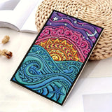 Mandala Diamonds Painting Notebook for Adults, A5 Diamond Art Journal and DIY Sketchbook, Diamond Art Kit Supplies,Gift for Beginners, Craft Lovers, Artists. (Mandala) Formeydemi