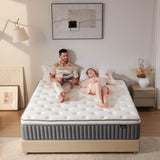 SNFPNE 10 Inch Queen Size Hybrid Mattress with Gel Memory Foam and Individual Pocketed Coils for Motion Isolation & Edge Support, Medium Firmness for Pressure Relief, CertiPUR-US Certified,in a Box SNFPNE