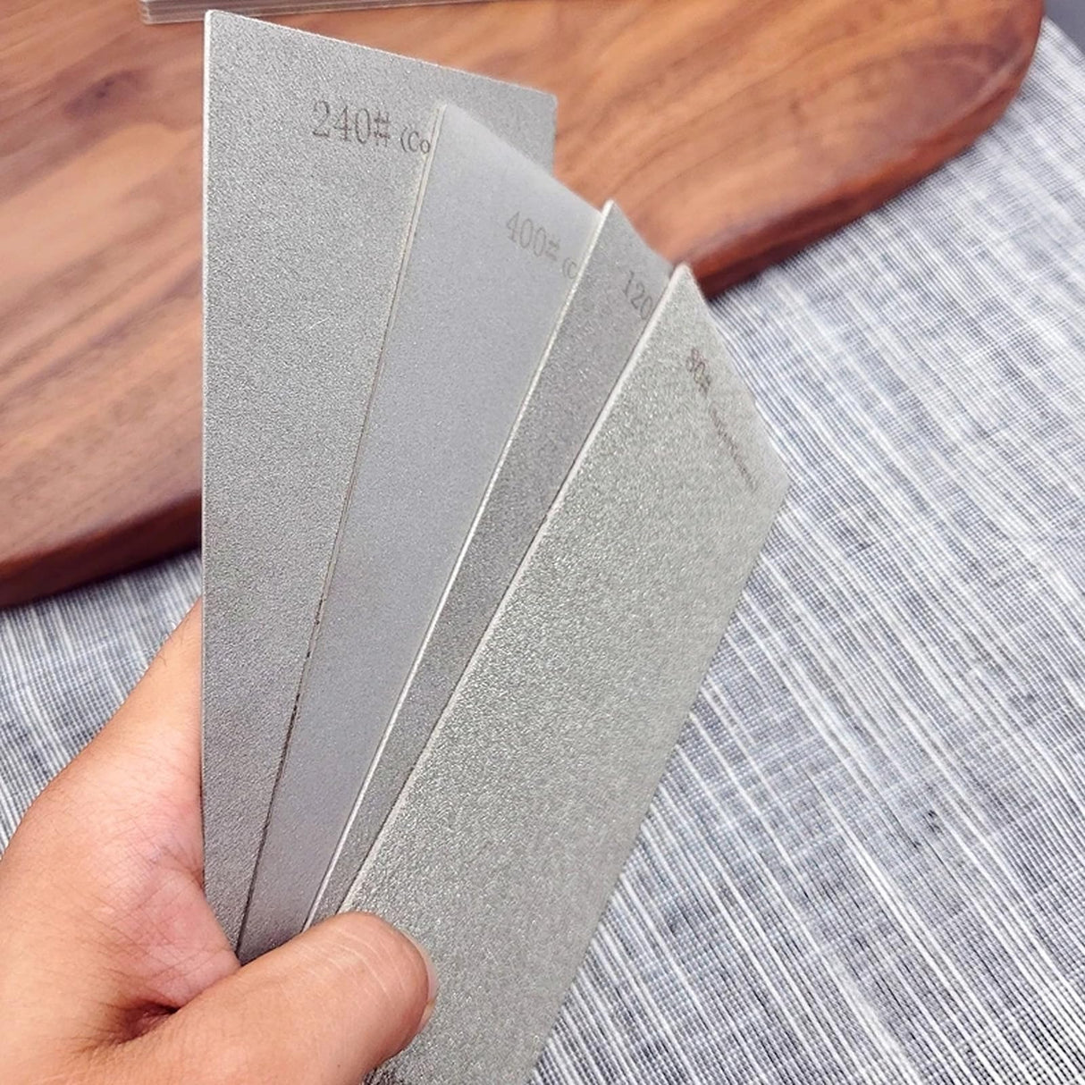 Diamond Sharpening Stone Set,Diamond Lapping Plate Coarse/Medium/Fine Grit Sharpener, Honing Whetstone for Kitchen, Sharpening Dull (150+400+600+800+1000+1500+2000) SUWAJUME