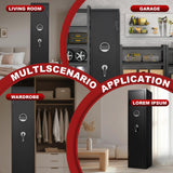 6-8 Gun Safe, Gun Safe for Rifles and Pistols, Gun Locker, Rifle safes for Home,Metal Gun Cabinet for Rifles and Shotguns, Dual Alarm & Mute System, Quick Access, No Assembly Required SHICHI