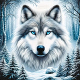 MOMDEDP Diamond Painting Kits for Adults Wolf 5D Diamond Art Kits for Adults Beginner, Paintings with Diamonds Gem Art and Crafts Animal Wolf Head Art Kits for Adult for Home Wall Decor 12x12 Inch MOMDEDP