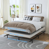 HOBINCHE Low Profile Box Spring King Size,3 Inch Box Spring for King Bed,Heavy Duty Mattress Foundation,Metal Bed Base/Noise Free/Non-Slip/Easy Assembly HOBINCHE