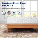 Twin Mattress, 8 Inch Memory Foam Mattress Bed in a Box, Medium, Green Tea and Cooling Gel Infused CertiPUR-US Certified, Made in USA MLILY