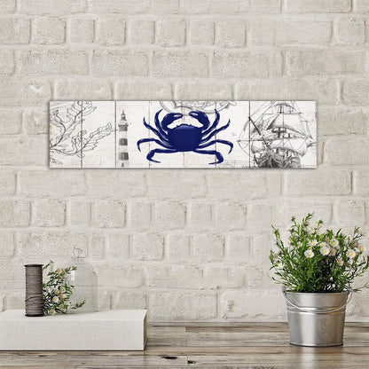 Wood Pallet Sign Nautical Sea And Ocean Theme Distressed Look Personalized Decorative Wooden Plank Hanging Plaque Plank Hanging Plaque Shabby Chic Style Home Wall Hanging Art for Beach House  - WoodArtSupply