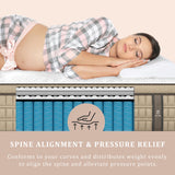 BedStory Firm Queen Mattress 14 inch - Pain-Relieving Hybrid Mattress for Extra Lumbar & Hip Support - 365-Night Trial No Sagging Bed in a Box - No Odor, Fiberglass-Free, CertiPUR-US Certified BedStory