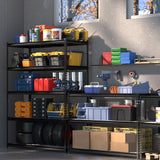 WORKPRO 5-Tier Metal Shelving Unit, 48”W x 24”D x 72”H, Heavy Duty Adjustable Garage Shelving, 4000 lbs Load Capacity (Total), Storage Rack for Garage, Basement, Warehouse, Workshop, 2 Pack WORKPRO