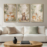 xcemhil 3 Pack Paint by Numbers Kit for Adults, Framed Paint by Number Animals, Fox and Bear Number Painting Kit for Beginners for Gift and Home Wall Decor 8x12 Inch xcemhil