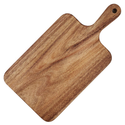 ZeQi Acacia Wood Cutting Board with Handle 13.7''X7'' / Charcuterie Board/Serving Board/Cheese, Bread, Vegetables & Fruits Serving Board (Rectangular)