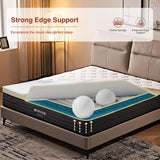 WUYOTRE King Mattress, 10 Inch King Size Hybrid Mattress in a Box,Cooling Memory Foam Bed Mattresses with Independent Spring,Soft and Breathable,Back Pain Relief,CertiPUR-US,Medium WUYOTRE