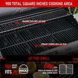 Monument Grills 6-Burner Convertible Natural Gas Smart bbq Grill Stainless Steel Denali 605 with BBQ Cover Monument Grills