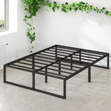 ZINUS Lorelai 14 Inch Metal Platform Bed Frame / Mattress Foundation with Steel Slat Support / No Box Spring Needed / Easy Assembly, Queen Zinus