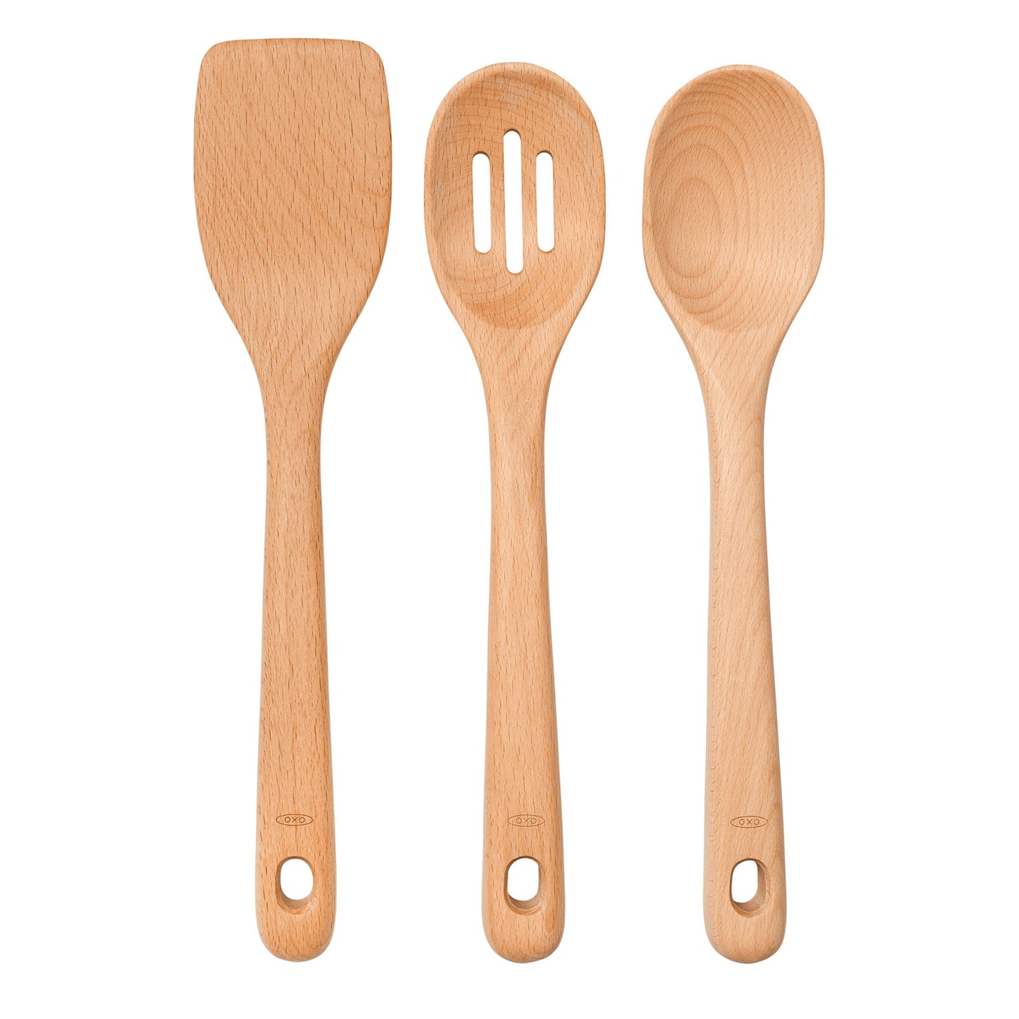 OXO Good Grips 3- Piece Wooden Utensil Set - WoodArtSupply