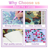 Dinosaur Diamond Painting Kits for Adults Beginner, DIY Diamond Paintings with Diamonds Picture Gem Art Crafts for Adult Decor 12x16 inch Noche