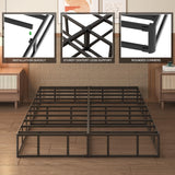 Lutown-Teen 10 Inch California King Box Spring High Profile, Heavy Duty Metal Cali King Box Spring Bed Base with Fabric Cover, Mattress Foundation, Noise Free, Easy Assembly Lutown-Teen