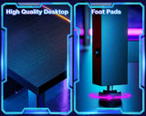 Casaottima L Shaped Gaming Desk, Corner Desk Gaming Table for Home Office, Computer Desk Sturdy Writing Workstation for Small Space, Easy to Assemble, 51 inch, Black Casaottima