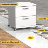 HOLKIE 2 Inch Side Mount Casters Set of 4 Supporting Up to 250 LBS Heavy Duty Furniture Wheels with Thickened L-Shaped Mounting Plate Ideal for Coffe Tables、Plant Stands、Cribs（2 with Brakes） HOLKIE