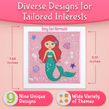 Klevly Diamond Painting Kits for Kids | 9 Unique Designed Canvases - Unicorn, Fairy, Mermaid | Arts & Crafts with Minimum Mess | Diamond Art Kits for Kids | Gem Painting Kit | Jewel Art | Crystal Art Klevly
