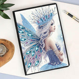 DCIDBEI 2 Pack Notebooks Diamond Painting Angel Blank 5D DIY Special Shaped Crystal Diary Book Elf 50 Sheets A5 Book Journal Fairy Paint by Numbers Kit Sketchbook Diamond Art Note Book DCIDBEI