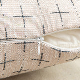 MIULEE Burlap Linen Decorative Throw Pillow Covers Pack of 2 Modern Farmhouse Pillowcases Rustic Woven Textured Cushion Cover for Sofa Couch Bed 20x20 Inch Greyish White MIULEE