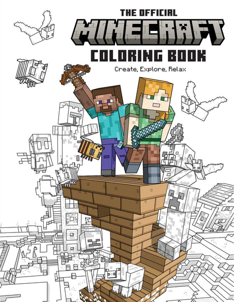 The Official Minecraft Coloring Book: Create, Explore, Relax!: Colorful Storytelling for Advanced Artists (Gaming) Insight Editions