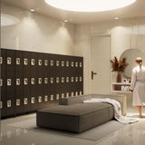 Aobabo 9 Doors Metal Storage Locker Cabinet for Employees, Storage Locker for School Office Gym Bedroom, Industrial Steel Storage Locker with 18 Hooks, Black, Assembly Required Aobabo