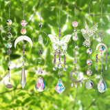 HYBEADS DIY Suncatchers, 400pcs Sun Catchers Making Supplies Kit Art and Crafts for Adults Hanging Prism Sun Catcher with Crystals Rainbow Maker for Indoor Window Home Wedding Garden Christmas Decor HYBEADS