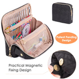 MYBAGZING Empty Crochet Hook Case - Crochet Hook Organizer Case Stand Up (Upgraded) -Corchet Organizer - Crochet Hook Holder for Knitting & Crochet Supplies, Crochet Needles, Crochet Accessories MYBAGZING