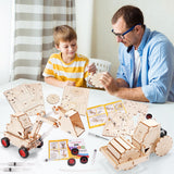 STEM Kits for Kids Ages 8-10 10-12, Wood Building Crafts Kit for Boys 8-12, Model Car Kit, 3D Wooden Puzzles Woodworking Science Projects, Construction Engineering STEM Toys for 8 10 13 12 14 Year Old Yutin