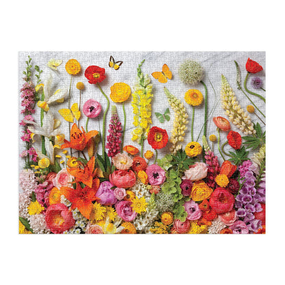 Joyful 1000 Piece Puzzle from Galison - Peaceful and Mindful Jigsaw Puzzle, Bright and Floral, Thick and Sturdy Pieces, Great Gift Idea!