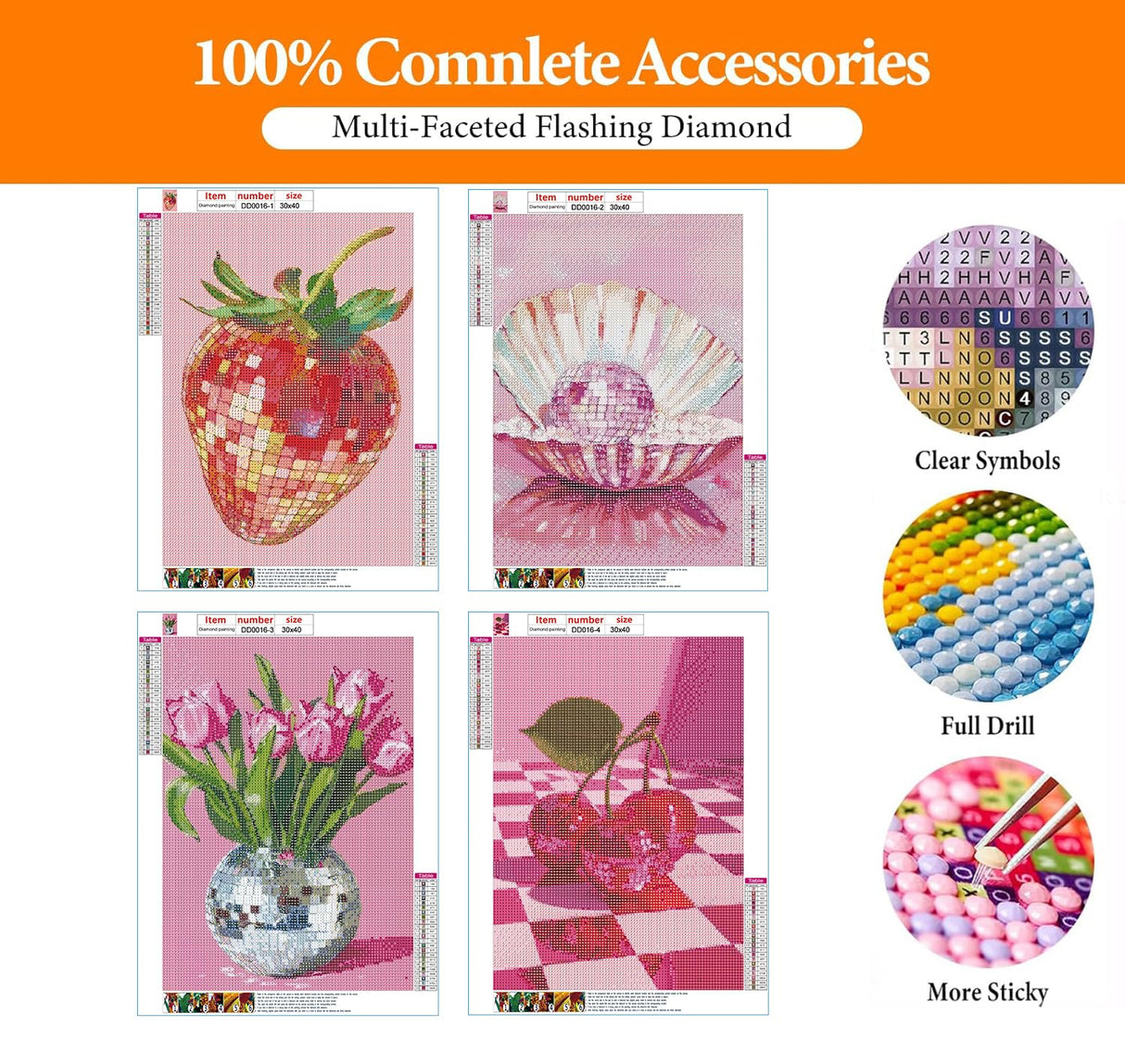 DAZZLEDOTS Diamond Art Kits for Adults, 4-Pack Disco Ball Diamond Painting Kits for Beginner Round 5D Full Drill Diamond Dots Crafts for Home Wall Decor Gifts 12x16 Inch DAZZLEDOTS