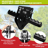 100ft /120ft /150ft Zip Line Kit for Kids and Adult Up to 330 lb with Zipline Spring Brake and Safety Harness, Zip line Trolley with Handle and Thickened Seat,for Backyard Playground Entertainment TT TRSMIMA