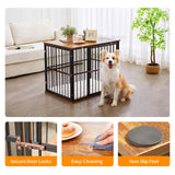 Made4Pets Dog Crate Furniture Dog Kennel Indoor Decorative Wood Dog Cage, 31”L x 21.6”L x 25.3”H, Brown MADE 4 PETS